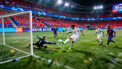 皇马对阵巴萨的欧冠半决赛精彩瞬间